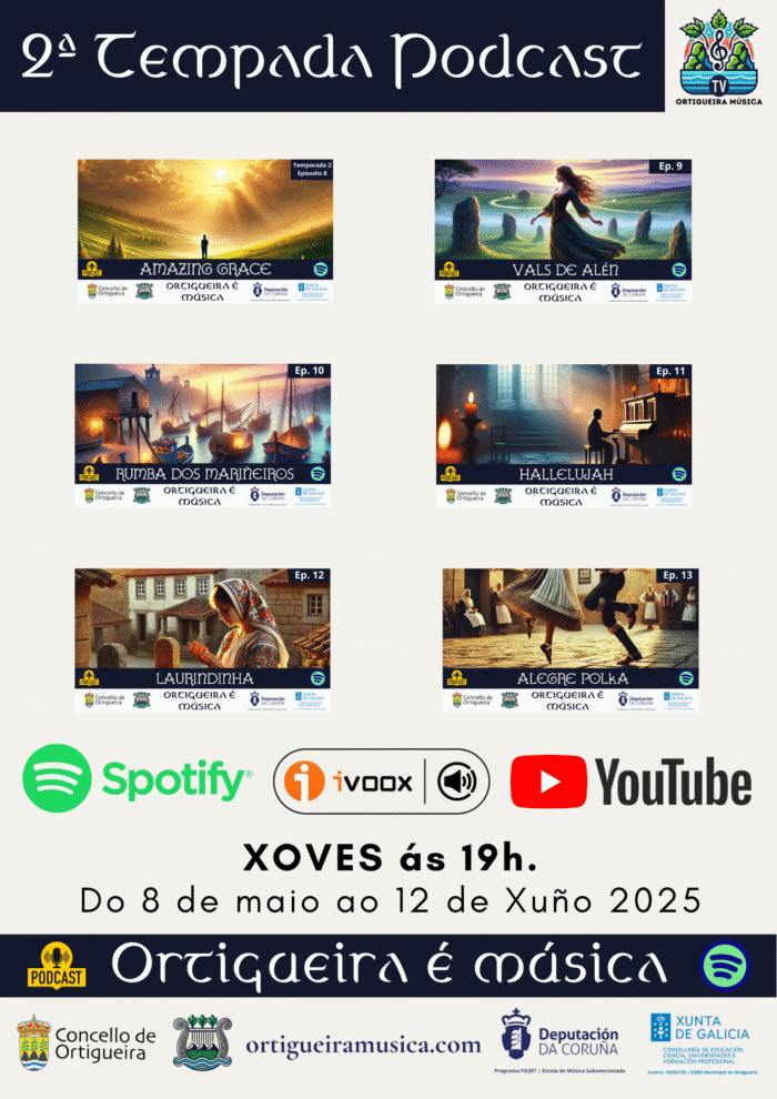 Chega a 2ª Tempada do podcast “Ortigueira é Música”