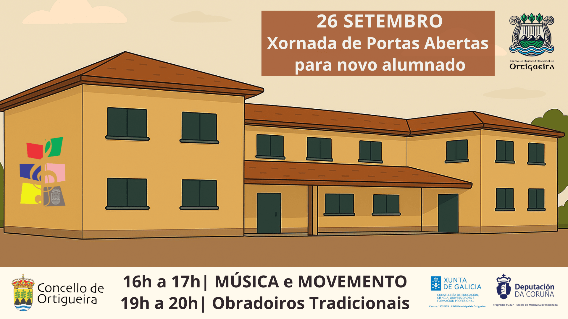 Xornada de portas abertas o 26 de setembro (Obradoiros)