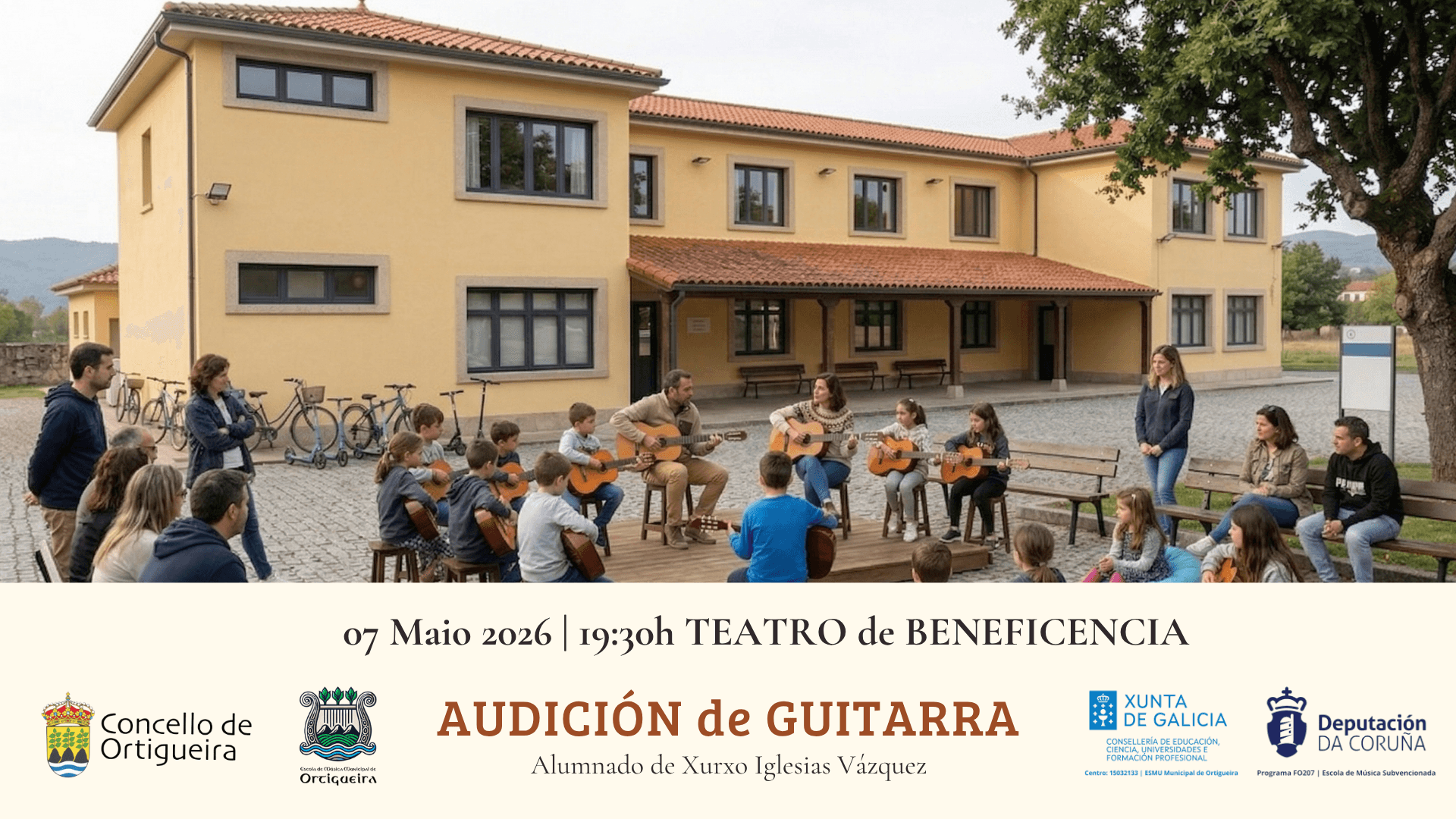 Audición de Guitarra no Teatro de Beneficencia